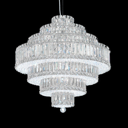 Art Deco Crystal Pendant Light / Clear Optic Crystal