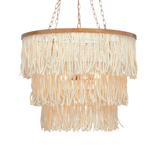 Bleached Gold Adjustable Chandelier / Default Title