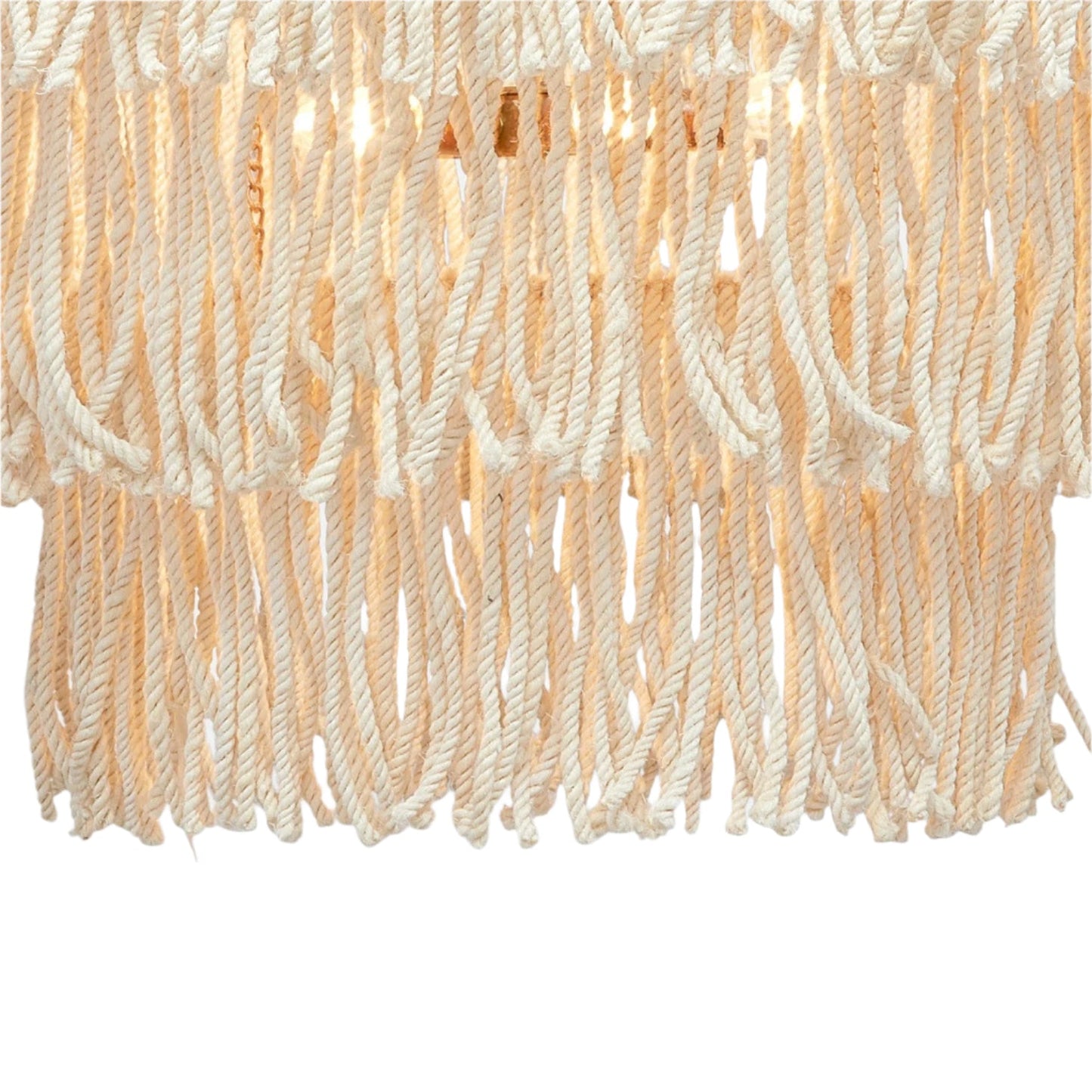 Bleached Gold Adjustable Chandelier