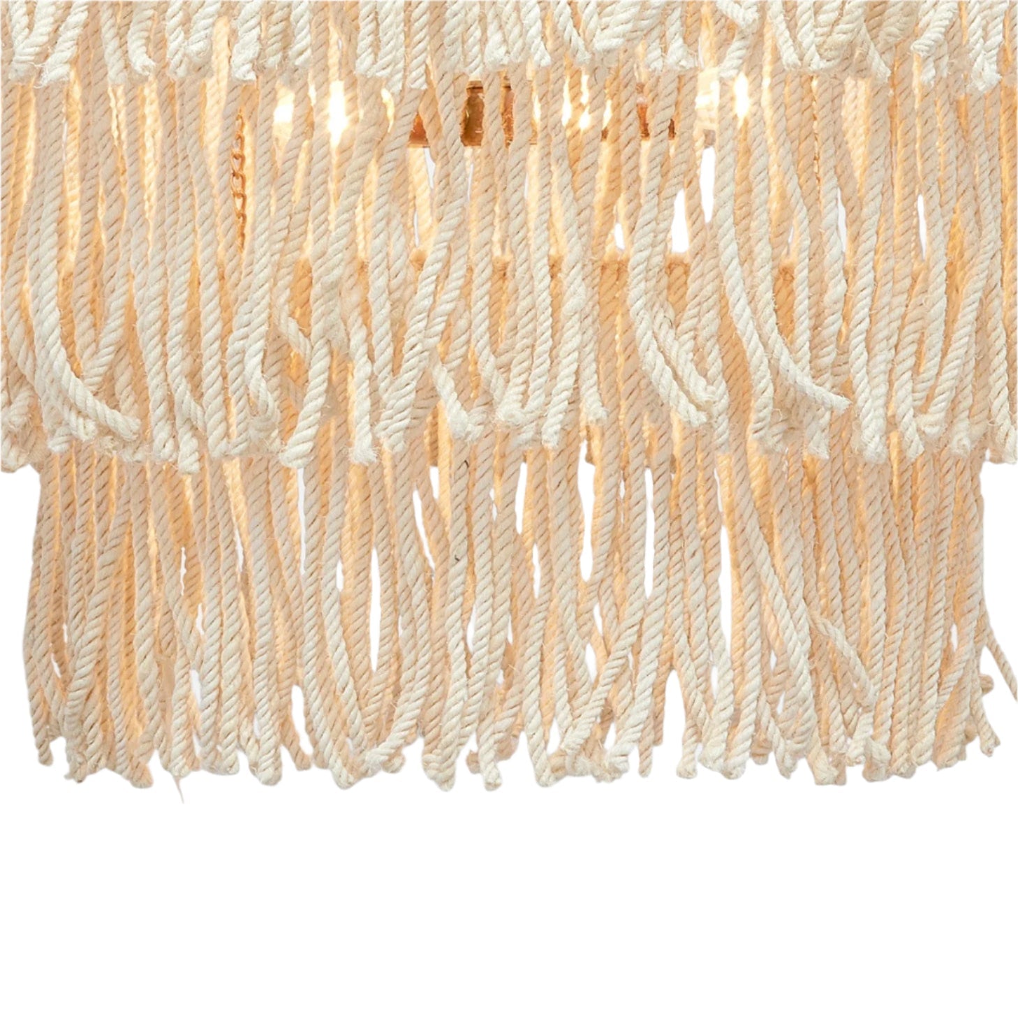 Bleached Gold Adjustable Chandelier