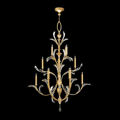 Fine Art Beveled Arcs 56" Chandelier / Gold