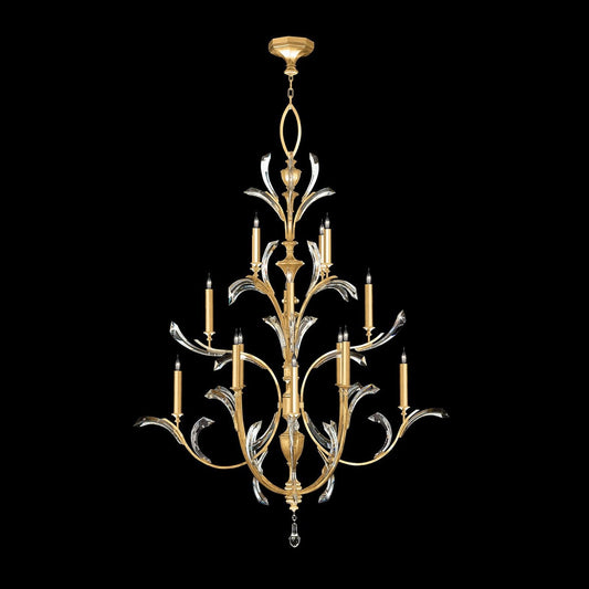 Fine Art Beveled Arcs 56" Chandelier / Gold