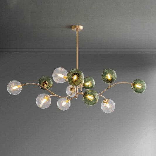 Nordic Green 6–12 Light Chandelier