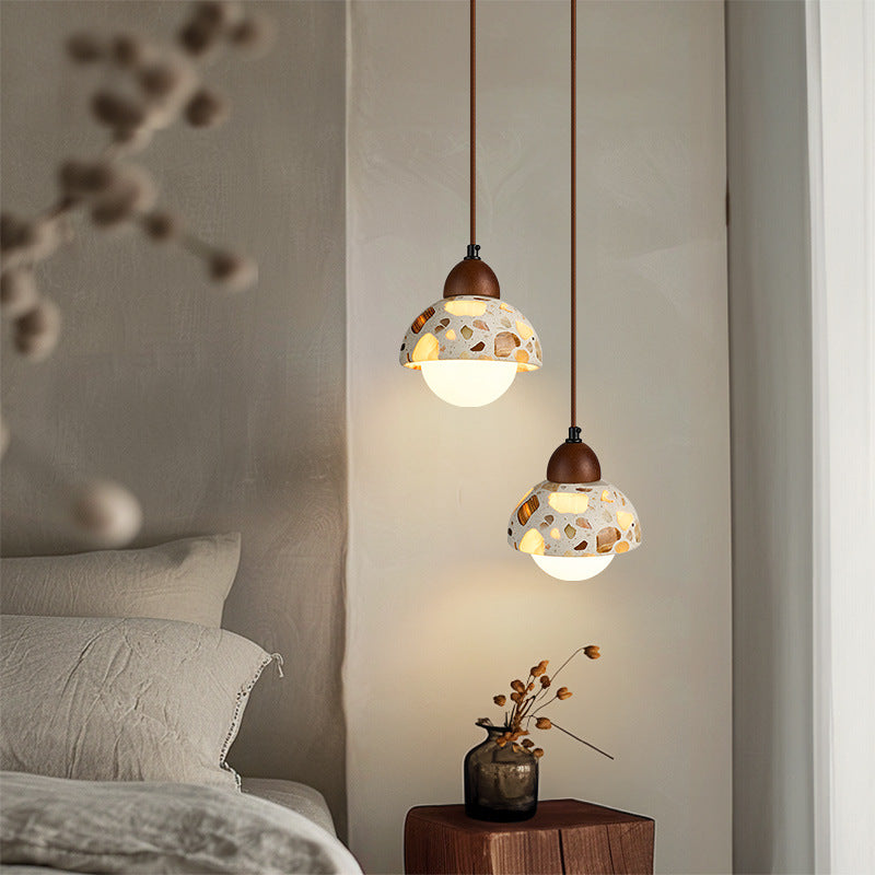 Nordic Stone Pendant Light / LED Warm Light / Type C Small