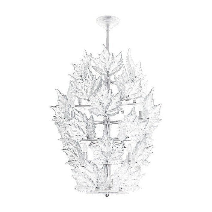 Six-Arm Crystal Chandelier in Gold / Chrome