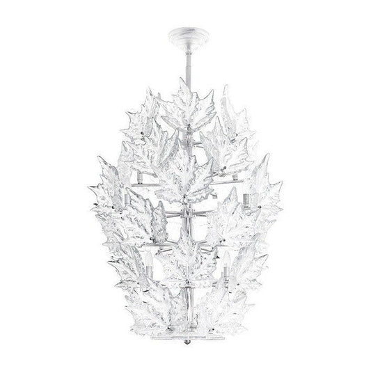 Six-Arm Crystal Chandelier in Gold / Chrome